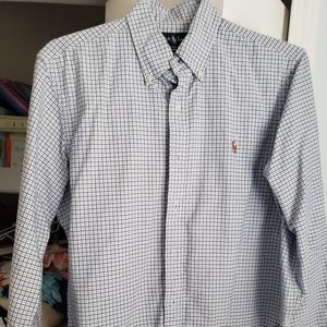 Mens plaid button down RL